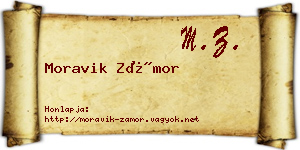 Moravik Zámor névjegykártya